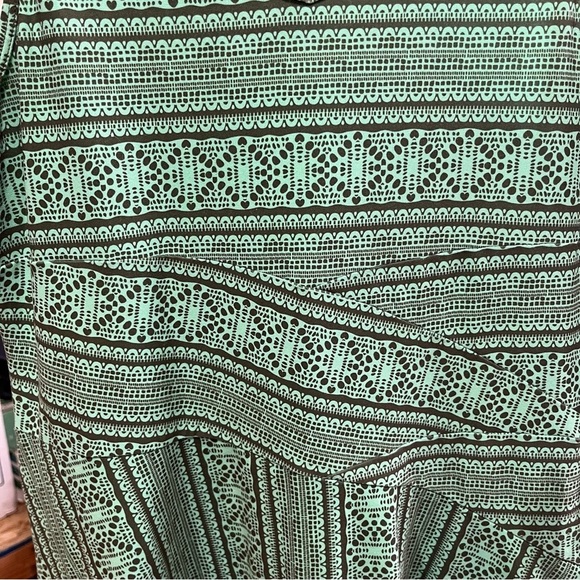 PrAna ~ Green and Brown Sleeveless Summer Dress - Picture 4 of 7